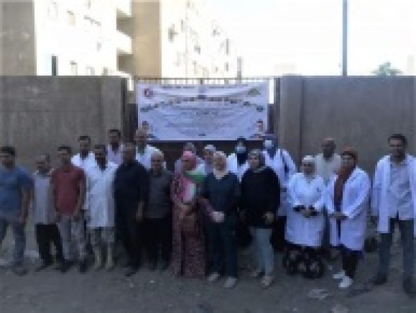 Benha University sends a veterinary convoy to Sendion Village in Qaluib