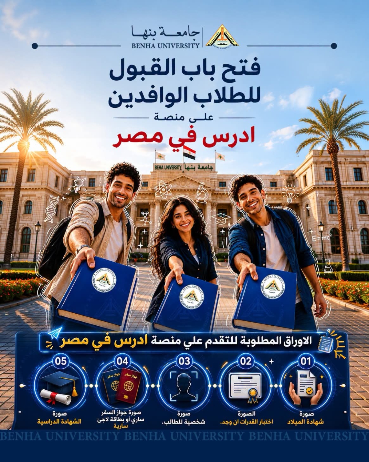 Benha University Welcomes International Students for the 2026/2027 Academic Year
