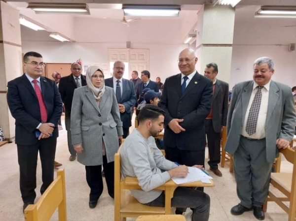 BU president inspects the exams in the faculties of agriculture and veterinary medicine