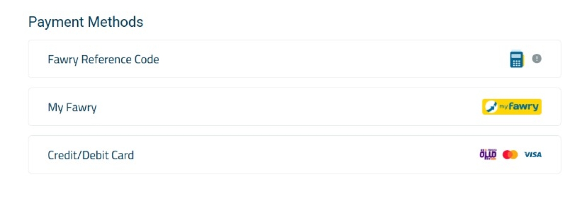 Addition of MY Fawry as a New Payment Method