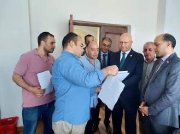 BU president inspects the aptitude tests in the faculties of physical education and applied arts