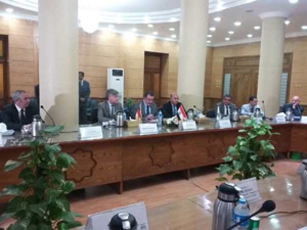  Benha University President receives a Delegation from DAAD